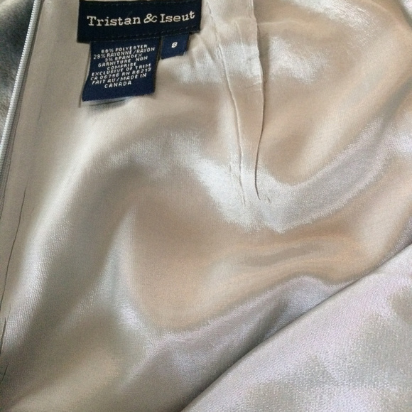 Pale Grey Blue Fully Lined Pencil Skirt - Picture 4 of 4